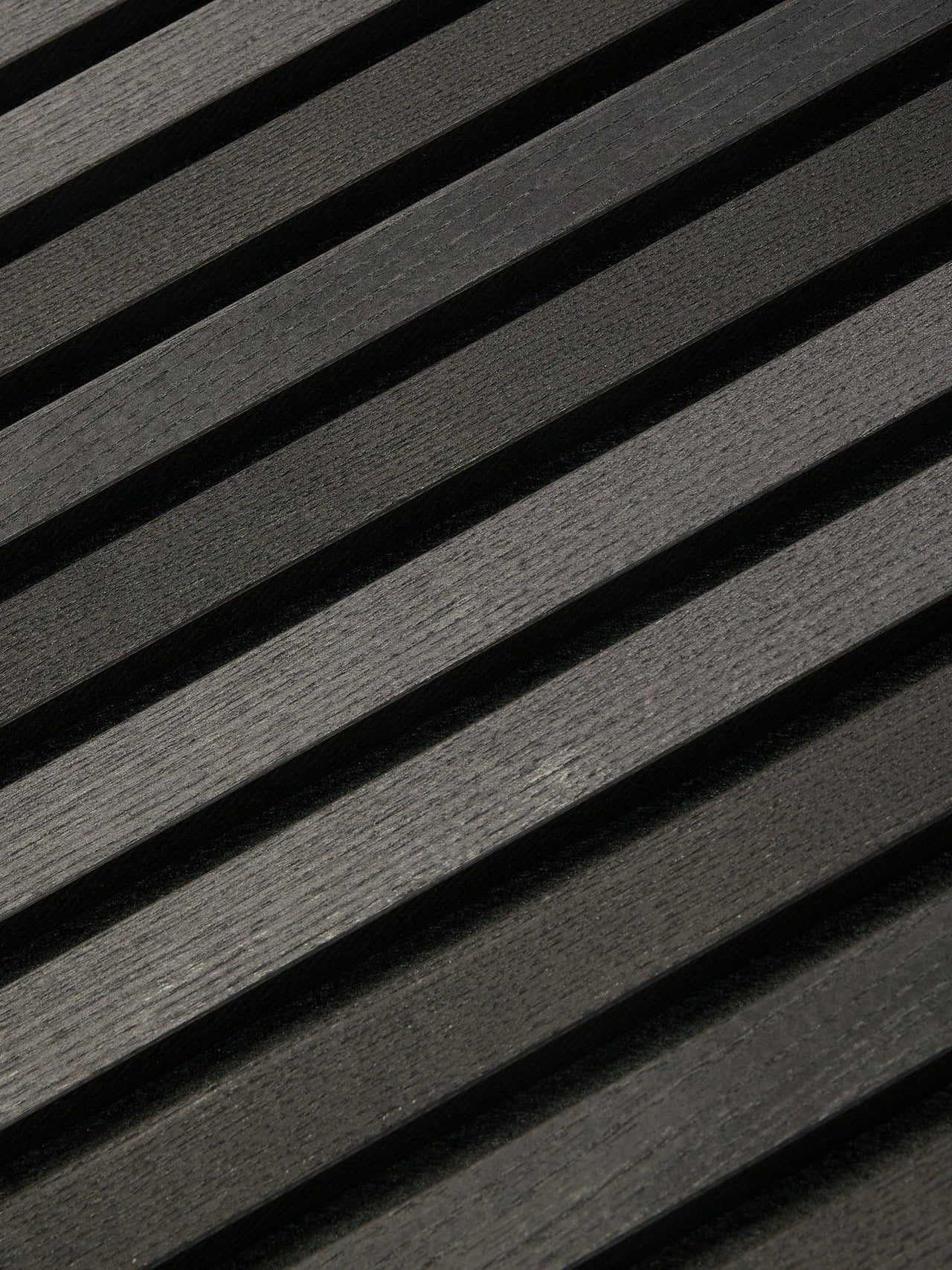 Black Ribbed Panel Akupanel | Akustikkpanel / Natural Wood, TONAL, Black Ash, Black Felt,