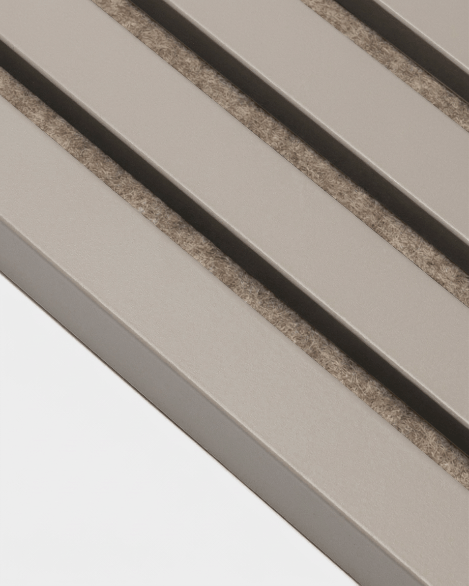Installation Products | End Lamella / Colored, Dark Cashmere, 240 x 2,2 cm