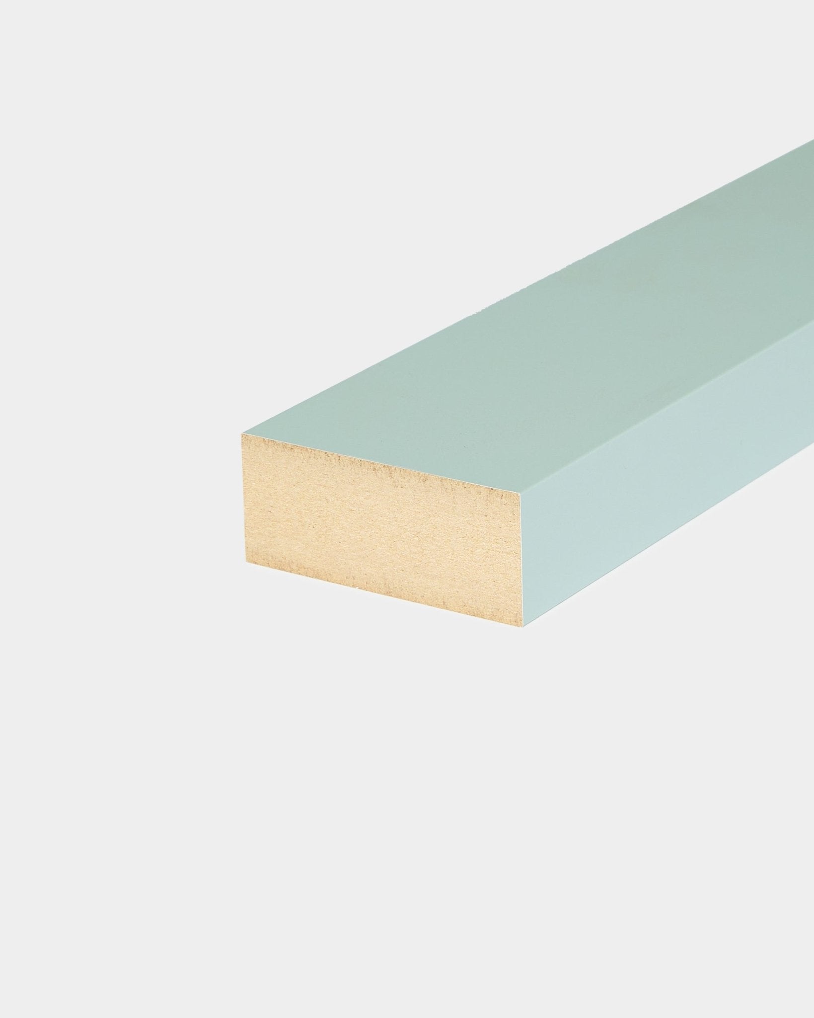 WoodUpp endelamell / Cloud, 6,7 cm, rektangulær Akustikkpanel med lys blå MDF-ramme, designet for Akupanel eller veggmontert Montering.