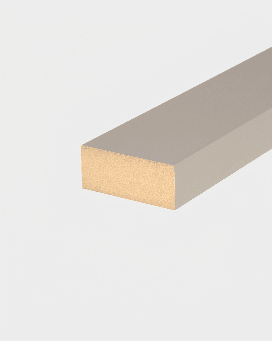 Installation Products | End lamella / Colored, Dark Cashmere, 240 x 6,7 cm 