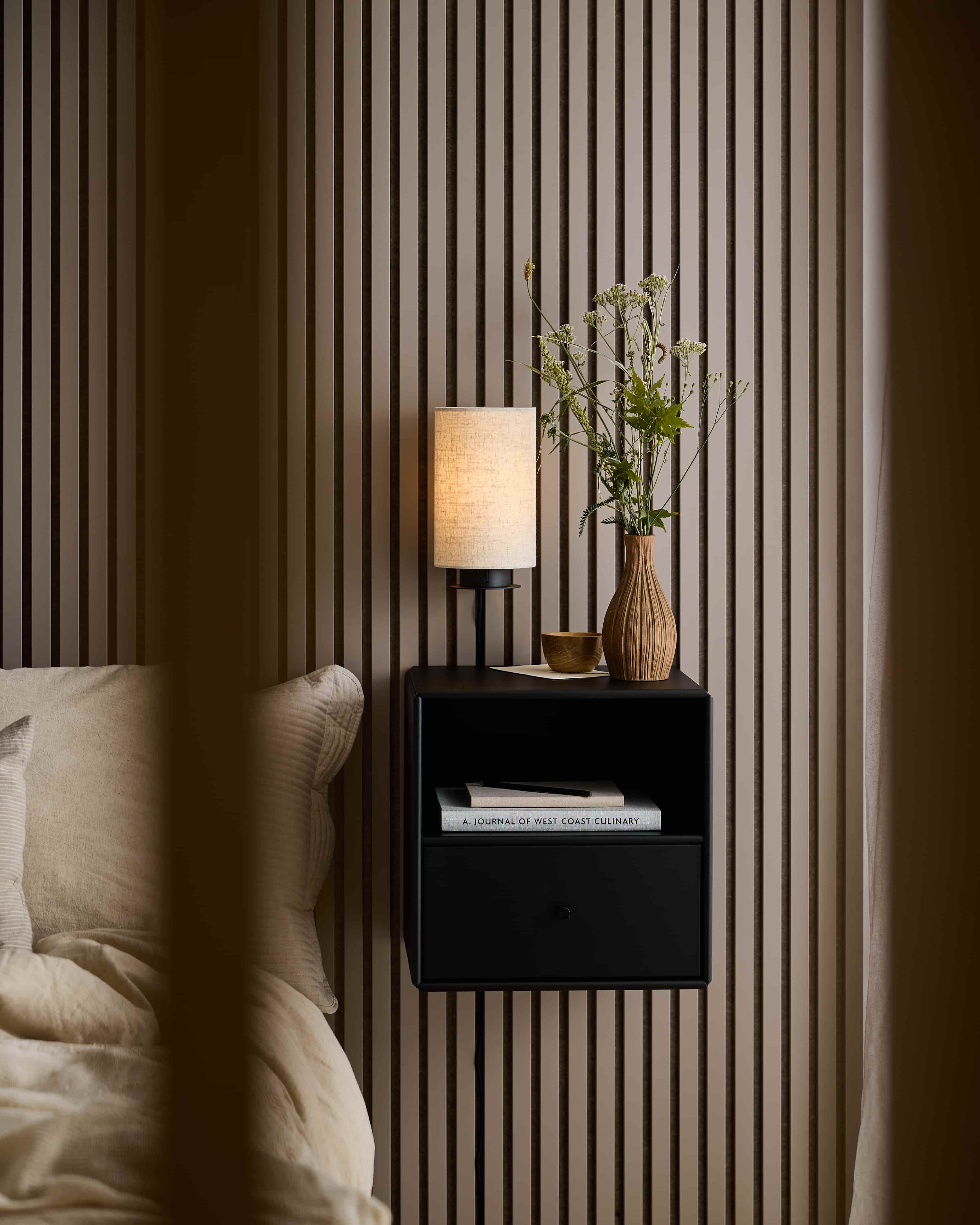 Akupanel | Akustikkpanel / Colored, Mørk kasjmir, mørk Beige filt, 240 x 60 cm 