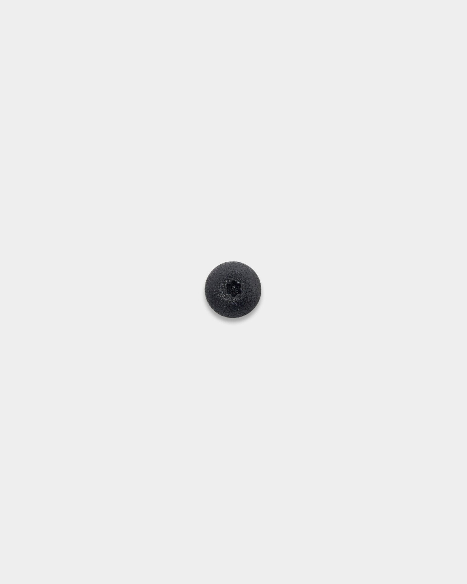 WoodUpp Front Screw for Wood (4.8x35, black, Ø9.5-skive) sentrert på en enkel hvit bakgrunn; tilbehør til Akupanel akustikkpaneler.