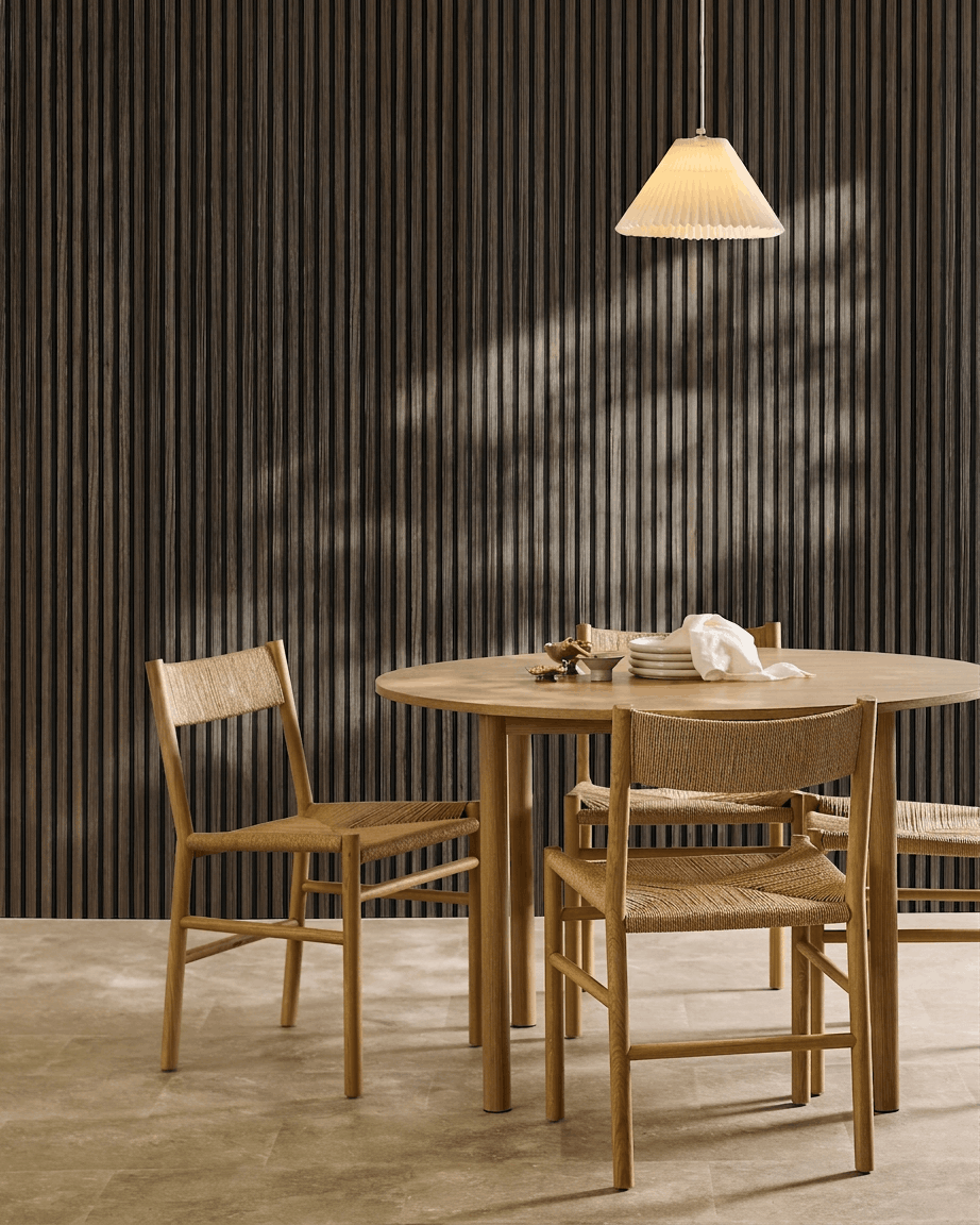 Akupanel | Akustikkpanel / Wood-Like, FOIL, Black Oak, Black Felt, 60 x 240 cm 