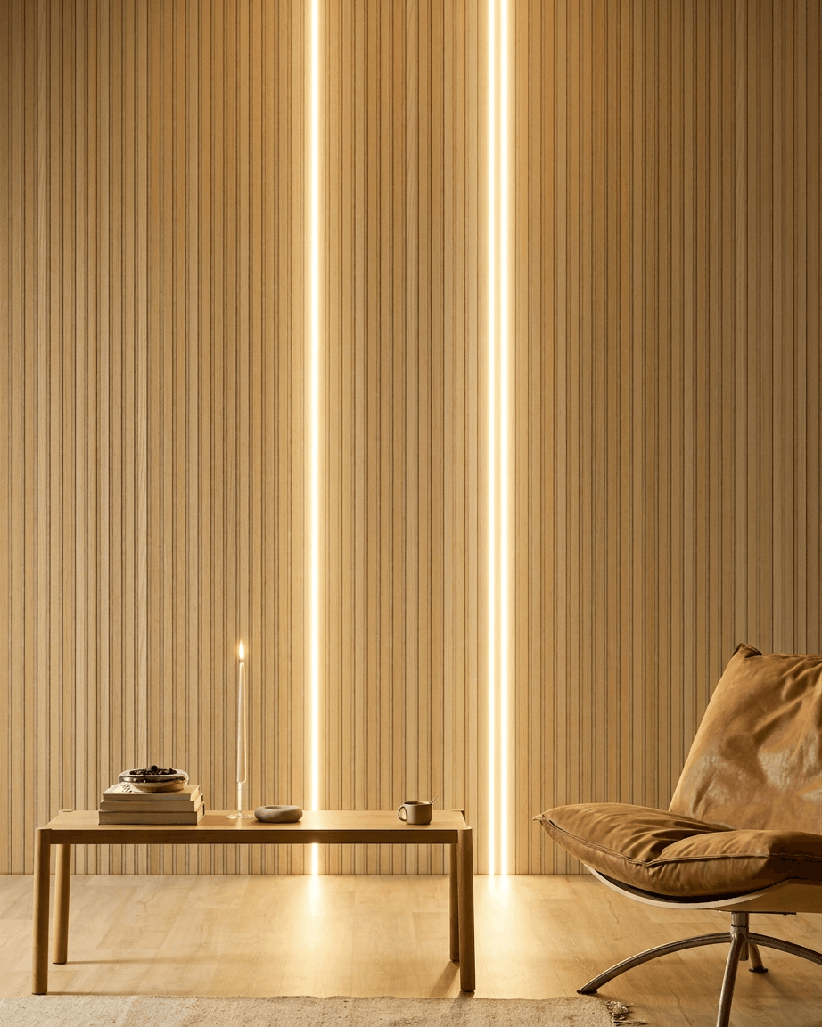 Lumi | LED-lyslist / Beige, 240 cm, (3 stk.) 