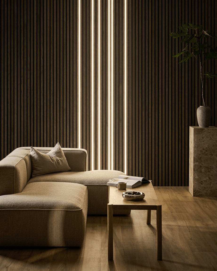 Lumi | LED-lyslist / Svart, 240 cm, (6 stk.) 