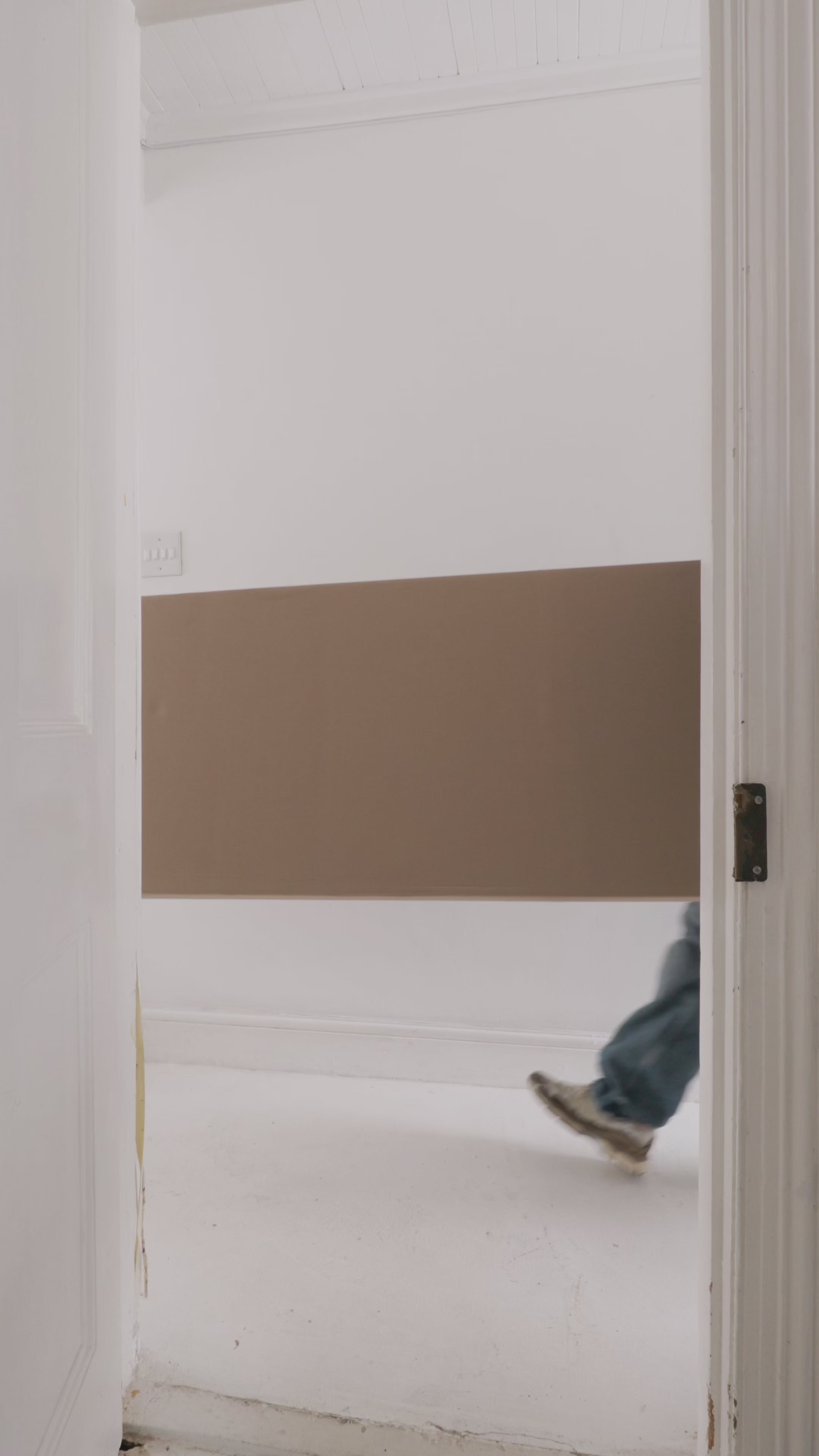 Acoustic panels installed on wall in a home office